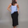 Top Armani Exchange satin blue