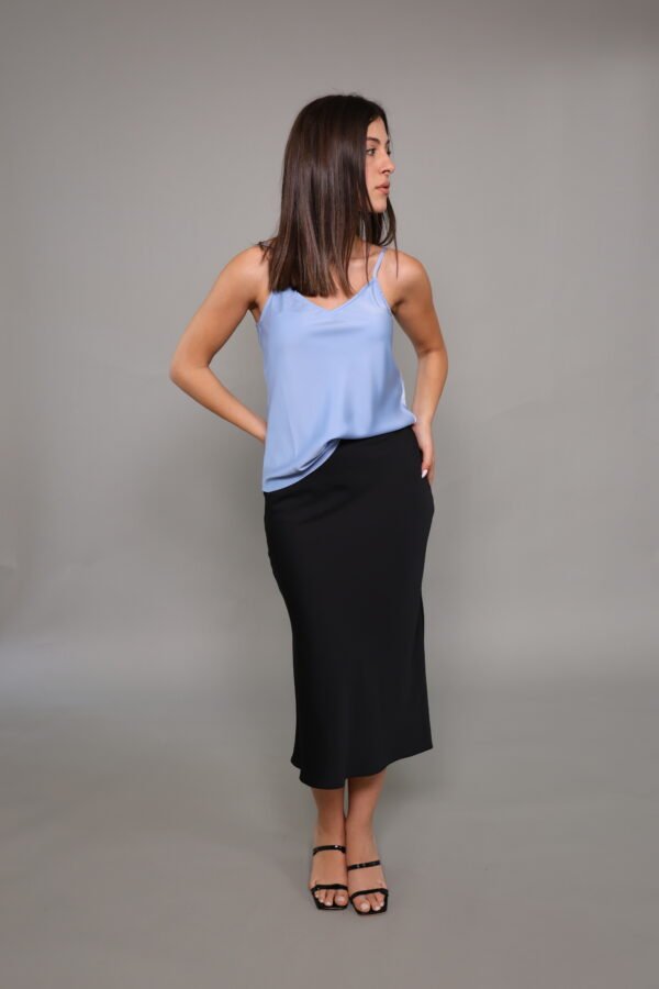 Top Armani Exchange satin blue