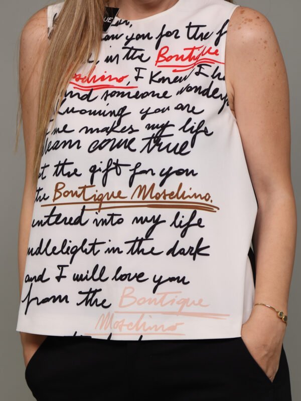 Top Boutique Moschino black&white